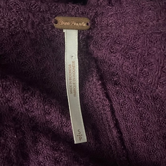 Free People Ventura’s African Violet Dripy Thermal Size Small - Picture 9 of 10